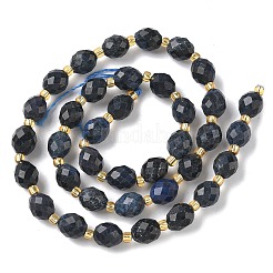 Natural Dumortierite Beads Strands&nbsp;G-F809-A39-01