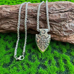 Vintage Alloy Viking Arrow Pendant Necklaces for Men&nbsp;WG6D49D-01