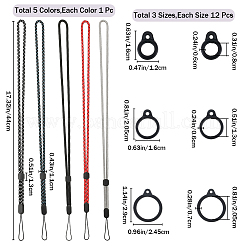 5Pcs 5 Colors Polyester Neck Strap&nbsp;DIY-GF0008-13