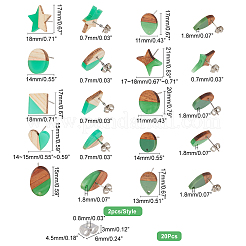 DIY Two Tone Stud Earring Making Finding Kits&nbsp;DIY-PH0006-52