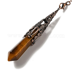 Natural Tiger Eye Dowsing Pendulum Big Pendants&nbsp;G-H285-06R-02