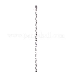 Tarnish Resistant 304 Stainless Steel Ball Chain Necklaces&nbsp;CHS-O007-C-2.4mm