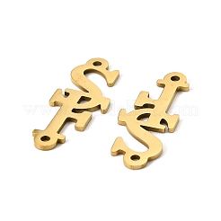 201 Stainless Steel Connector Charms&nbsp;STAS-D380-02G
