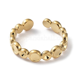 304 Stainless Steel Open Cuff Ring Components&nbsp;STAS-F301-16G