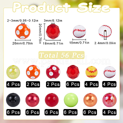 DIY ブレスレット ジュエリー作りキット  ミックスカラー  18~20x18~20mm  穴：2~3mm&nbsp;DIY-SC0027-92