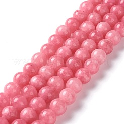 染色された天然白翡翠模造ビーズ連売り  ラウンド  ミックスカラー  6mm  穴：0.8mm  約61個/連  14.76インチ（37.5cm）&nbsp;G-I299-F-6mm