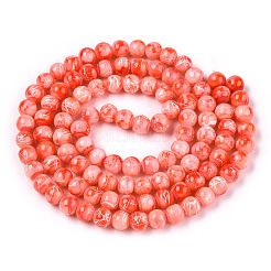 Drawbench Glass Round Beads&nbsp;GLAD-WH0001-01-05
