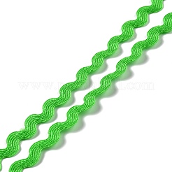 ウェーブベンディングフリンジトリム  ミシンリボン  布ドレスDIY作りに飾る  ライム  1/4インチ〜3/8インチ（5~8.5mm）  1m/連について&nbsp;OCOR-WH0057-13L