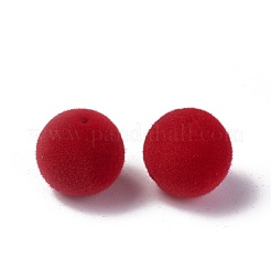 Flocky Acrylic Beads&nbsp;OACR-L011-C-06