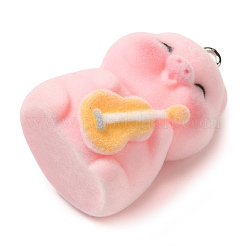 Flocking Resin Cute Pendants&nbsp;RESI-D072-01F
