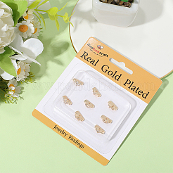 12Pcs 4 Styles Brass Micro Pave Clear Cubic Zirconia Spacer Bars&nbsp;KK-BBC0018-95