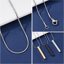 DIY Rectangle Pendant Necklace Making Kits&nbsp;DIY-UN0003-52