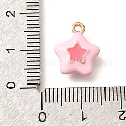 Brass Enamel Charms&nbsp;KK-R212-16G-01