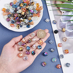 150Pcs 15 Colors Electroplate Transparent Glass Beads&nbsp;GLAA-PH0003-81