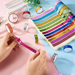 22Roll 2 Styles Laser Shining Bopp PET Plastic Scrapbook Decorative Adhesive Tapes&nbsp;AJEW-TA0002-10