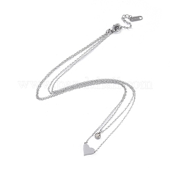 304 Stainless Steel Cable Necklaces&nbsp;NJEW-G081-08P