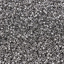 MIYUKIデリカビーズ小  シリンダー  日本製シードビーズ  15/0  （dbs0038)パラジウムメッキ  1.1x1.3mm  穴：0.7mm  約35000PCS /ボトル  10 G /ボトル&nbsp;SEED-JP0008-DBS0038