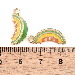 Brass Enamel Pendants&nbsp;KK-CBA6818-09G