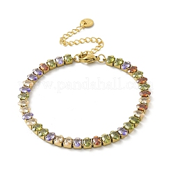 304 Stainless Steel Oval Link Chain Bracelets for Women&nbsp;BJEW-P348-01F-G