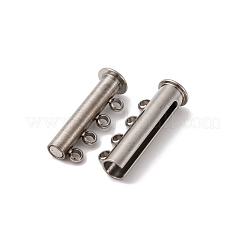 304 Stainless Steel Slide Lock Clasps&nbsp;STAS-A117-07B-P