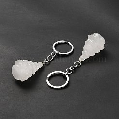Natural Quartz Crystal Keychain&nbsp;G-G997-D08