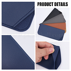 4Pcs 4 Colors Imitation Leather Open Eyeglass Cases&nbsp;AJEW-CN0005-19A