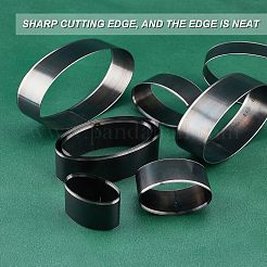 8 Sizes Oval-shaped High Carbon Steel Hole Puncher Set&nbsp;DIY-WH0259-71