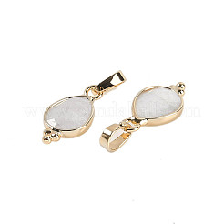 Natural White Moonstone Faceted Pendans&nbsp;X-KK-L218-004G-04