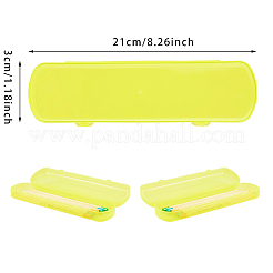 プラスチックビーズ収納ケース  長方形  ミックスカラー  20.9x5.9x3.25cm  5個/セット&nbsp;CON-BC0005-39
