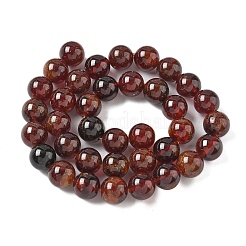 Natural Orange Garnet Beads Strands&nbsp;G-G271-B01-10mm