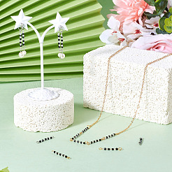 Transparent Glass Beads Connector Charms&nbsp;PALLOY-TA00135