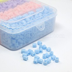 子供用5mmPE DIYのアイロンビーズリフィル  チューブ  ミックスカラー  5x5mm  穴：3mm  約1900PCS /ボックス&nbsp;DIY-X0051-07-B