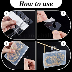 2000Pcs PET Back Adhesive Slot Hole Hang Tabs&nbsp;DIY-DR0002-51