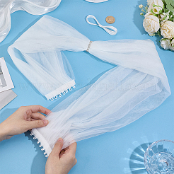 1Pc Polyester Bride's Wedding Dress Shawl&nbsp;AJEW-GF0015-30