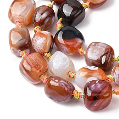 Natural Fire Crackle Agate Beads Strands&nbsp;G-P605-C01-01