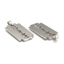 Tarnish Resistant 201 Stainless Steel Blade Pendants&nbsp;STAS-I032-069B