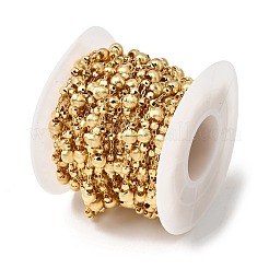 Handmade Brass Round Beads Link Chains&nbsp;CHC-K017-04G