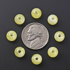 アクリルビーズ  天然石風  ラウンド  シャンパンイエロー  8mm  穴：1.8mm  約2000個/500g&nbsp;MACR-S375-001B-08