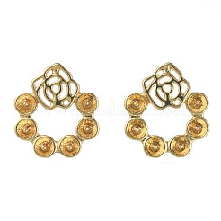Brass Stud Earring Findings&nbsp;KK-N233-234
