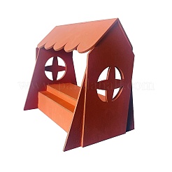 ドールハウス 木製ドールハウス 木製キャビネット おもちゃ  マイクロランドスケープドールハウスアクセサリー  ごっこ遊びの小道具 装飾品 おもちゃ  マイクロランドスケープドールハウスアクセサリー  小道具の装飾のふりをする  レッドオレンジ  172x138x170mm&nbsp;PW-WG14695-01