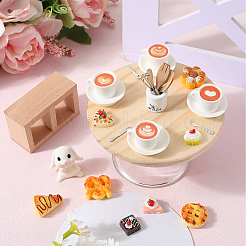 プラスチック食器と樹脂食品  ドールハウスアクセサリー用  ミックスカラー  9.5~27.5x8~29x7~10mm&nbsp;AJEW-GF0010-18