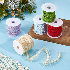 40M 5 Colors Nylon Lace Elastic Webbing&nbsp;OCOR-BC0009-14