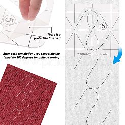 Transparent Acrylic Sewing Template&nbsp;DIY-GF0002-89