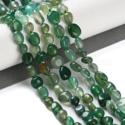 Natural Green Onyx Agate(Dyed & Heated) Beads Strands&nbsp;G-P497-01C-30