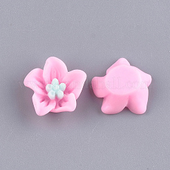 樹脂カボション  花  パールピンク  13x13.5x5mm&nbsp;CRES-T010-29E