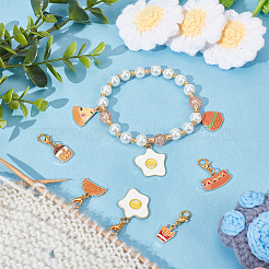 Food Theme Pendant Stitch Markers&nbsp;HJEW-AB00376