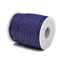 ナイロン編組コード  ミランコード／メタリック糸を撚り合わせたもの  ブルー  3mm  約21.87ヤード（20m）/ロール&nbsp;NWIR-C004-02I
