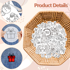 4インチのスティックとステッチの刺繍模様11.6x8.2枚。  不織布水溶性刺繍安定剤  クリスマスツリー  297x210 MMM&nbsp;DIY-WH0455-208