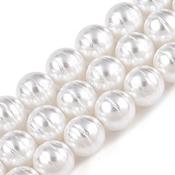 Transparent Spray Painted Glass Beads Strands&nbsp;GLAA-N001-40