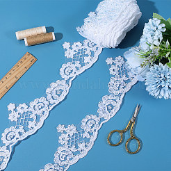 5.2 Yards Flower Polyester Lace Trim Ribbon&nbsp;OCOR-GF0005-59